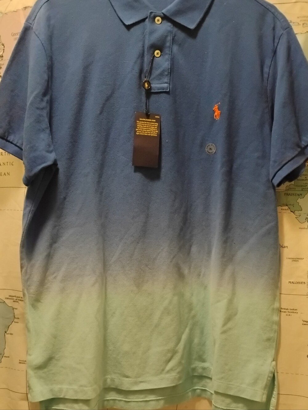 NWT Polo Ralph Lauren Ombre Shirt Xl